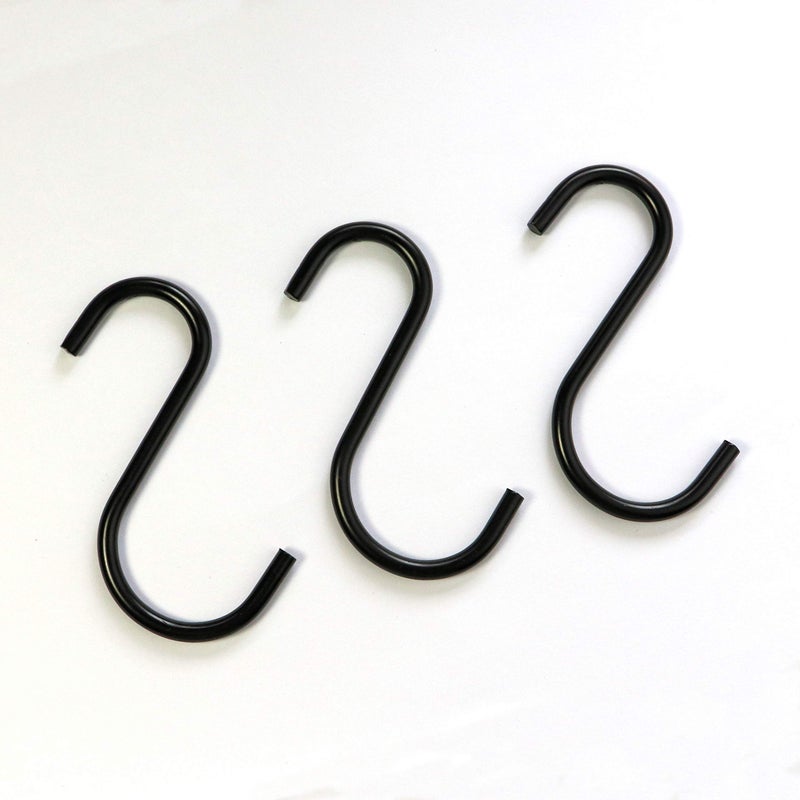 Millennial Essentials Heavy Duty S Hooks Metal S Shaped Hook Black Hanging Hooks 2.75â€ Hangers for Kitchenware Pots Pans Plants Bags Towels - Image 4